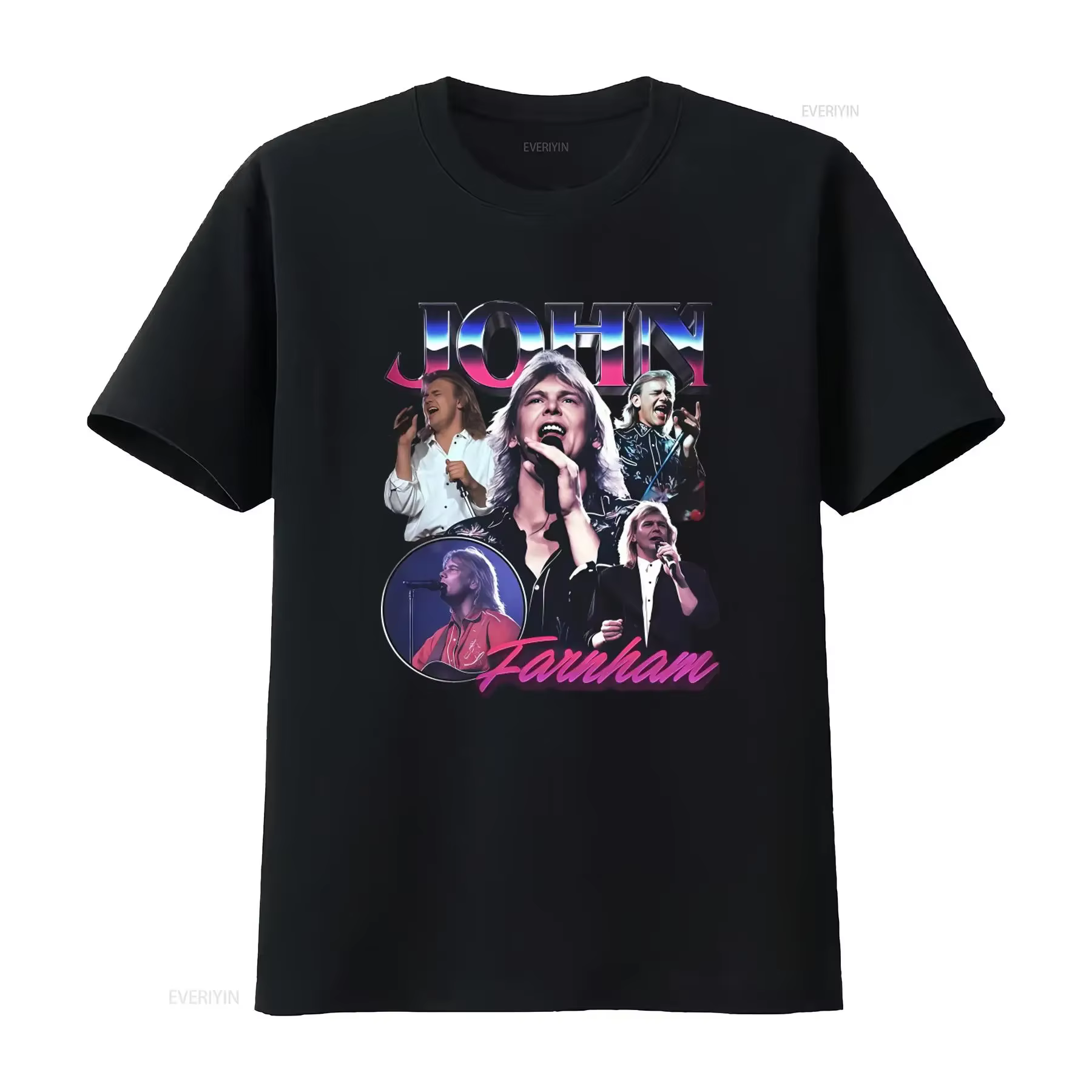 T-shirt style rétro John Farnham Singer Musician