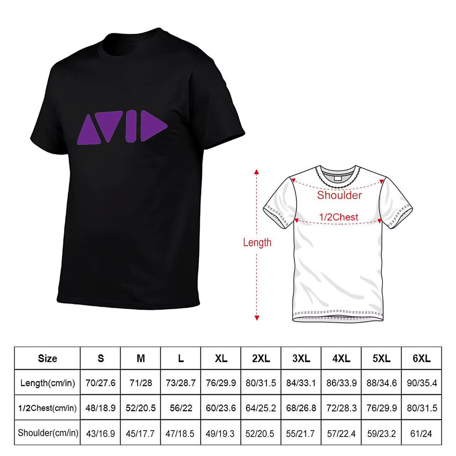 Avid T-Shirt T-shirt basique à manches courtes pour homme