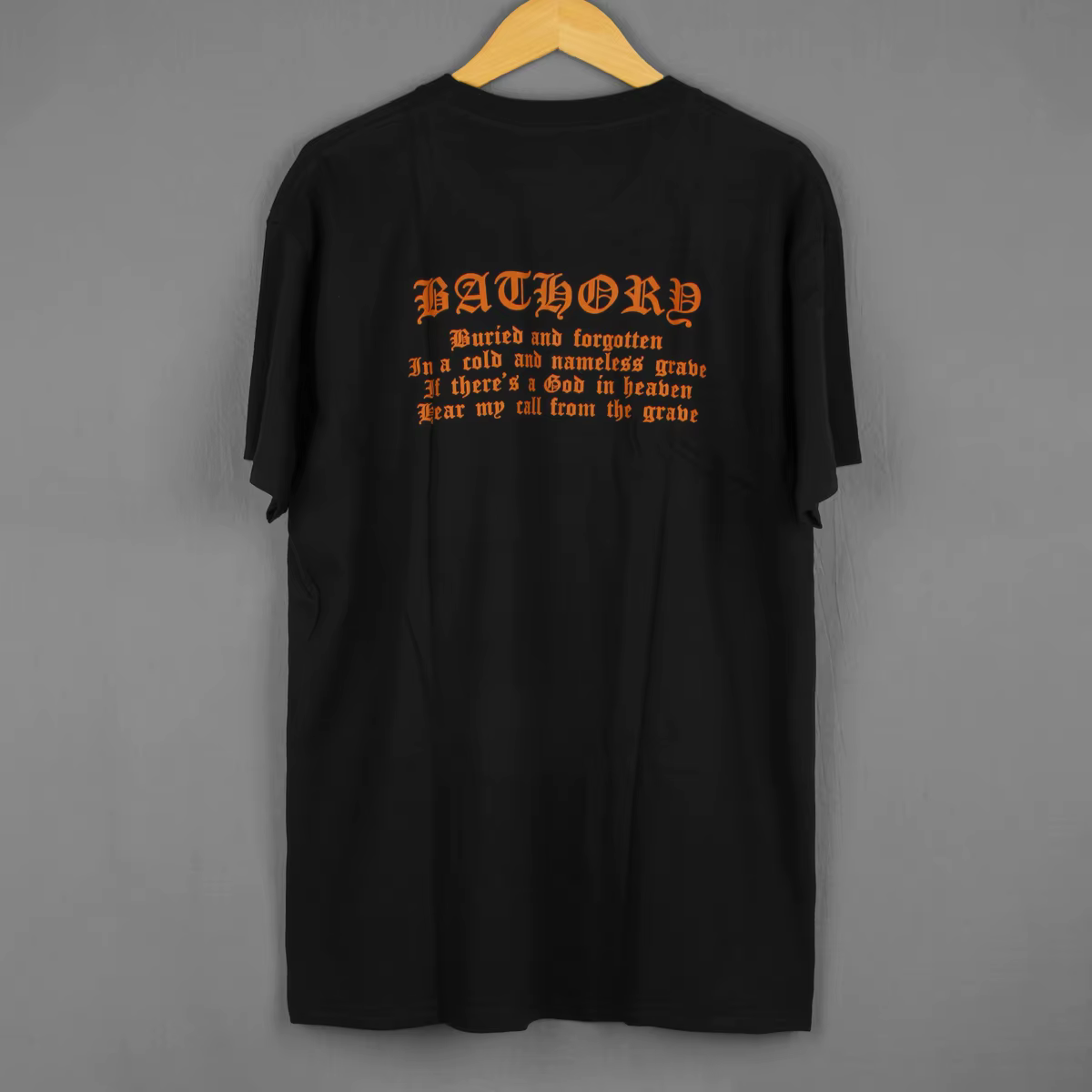 Bathory T-Shirt sous le signe du Black Mark Venom Burzum noir métal manches longues courtes lavé coton vêtements pour hommes chemise