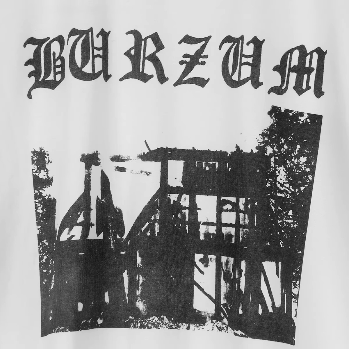 Burzum T-Shirt noir métal 90S Darkthrone Bathory Varg Vikernes hommes manches courtes coton été