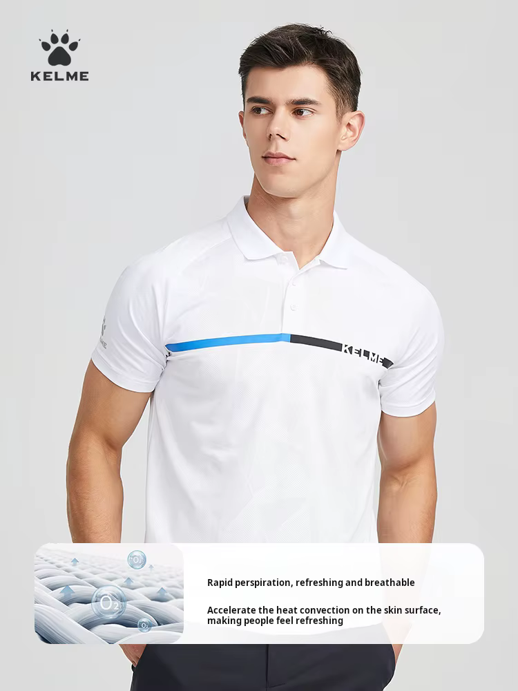 Kelme-Polo confortable et respirant pour homme