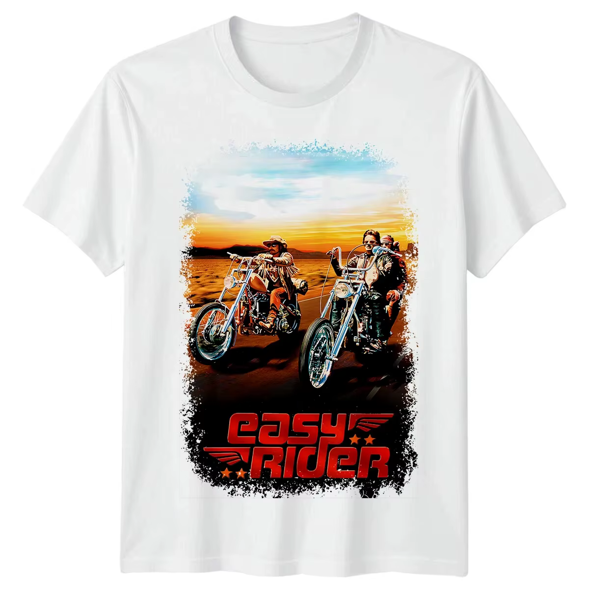 T-shirt de motard Easy Rider pour hommes et femmes