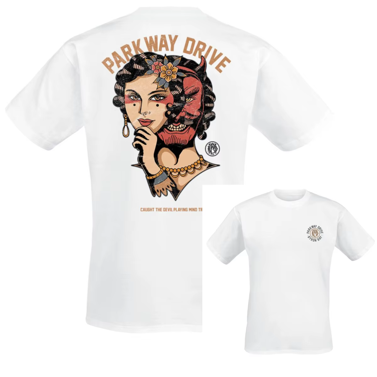 T-Shirt Smoke Skull Parkway Drive pour hommes et femmes