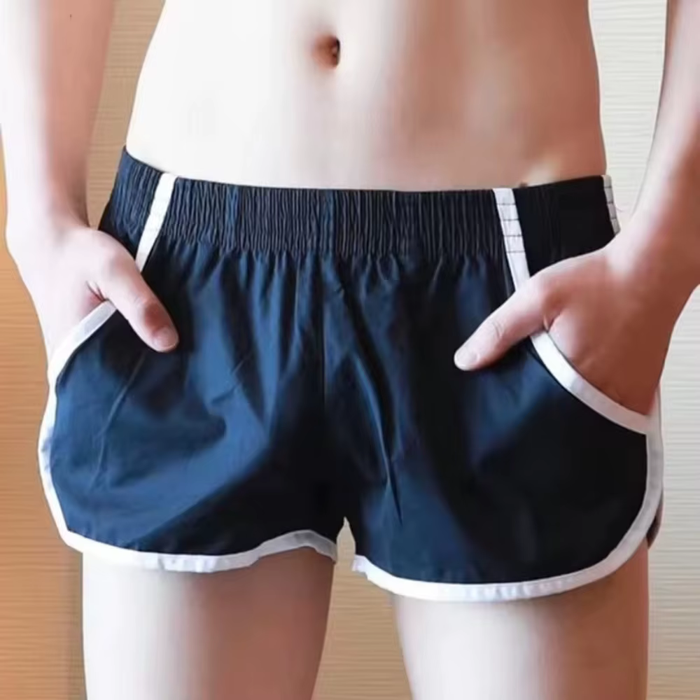 Shorts de course pour homme avec poches, en coton, pour le fitness, le sport, les loisirs, la maison, le sommeil, amples, respirants, style jogger, pantalon de survêtement