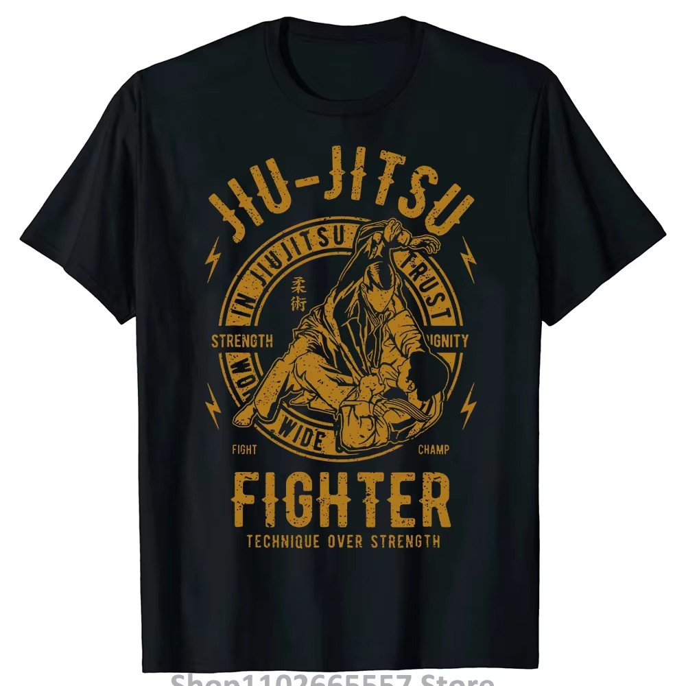 T-shirt 100% coton, Cool et décontracté, à la mode, JIU JITSU BJJ, brésilien Jiu Jitsu, à la mode, 2023