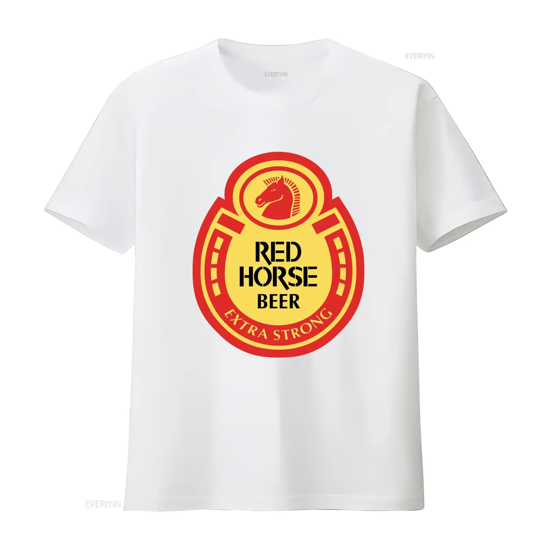 T-shirt de baseball drôle Red Horse Beer Extra Strong pour hommes et femmes