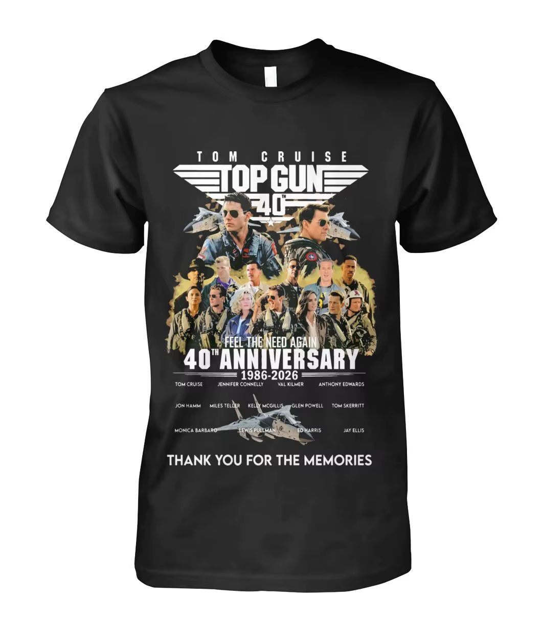 T-shirt graphique vintage « 40e anniversaire du film Gun »