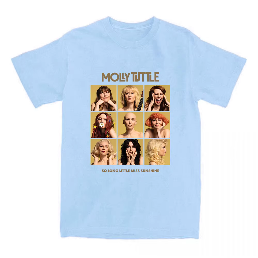 Molly Tuttle So Long Little Miss Sunshine T-shirt à manches courtes en coton femme t-shirts décontracté mode ample