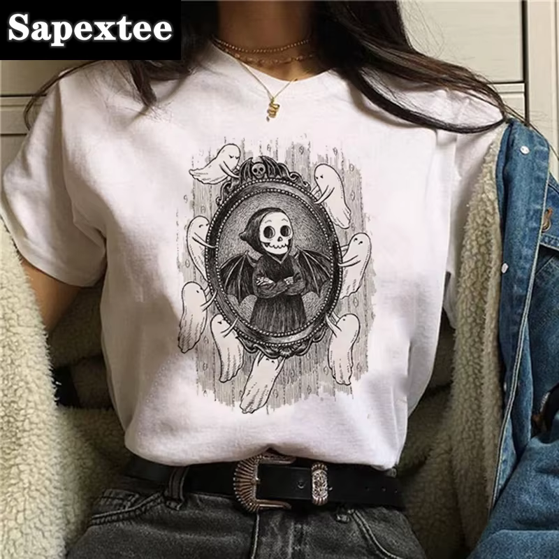 T-shirt rétro de dessin animé pour femmes