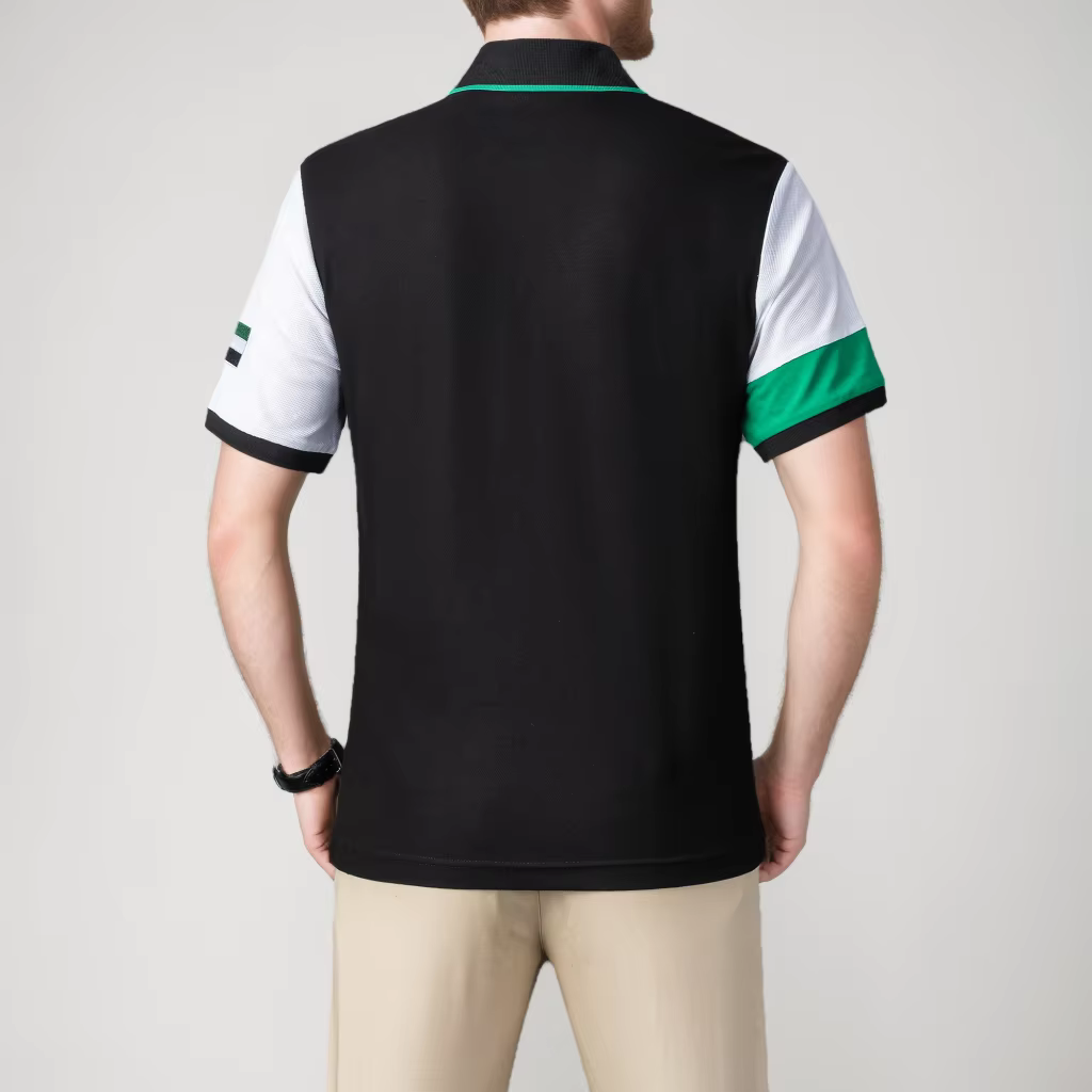 Polo pour homme en coton brodé