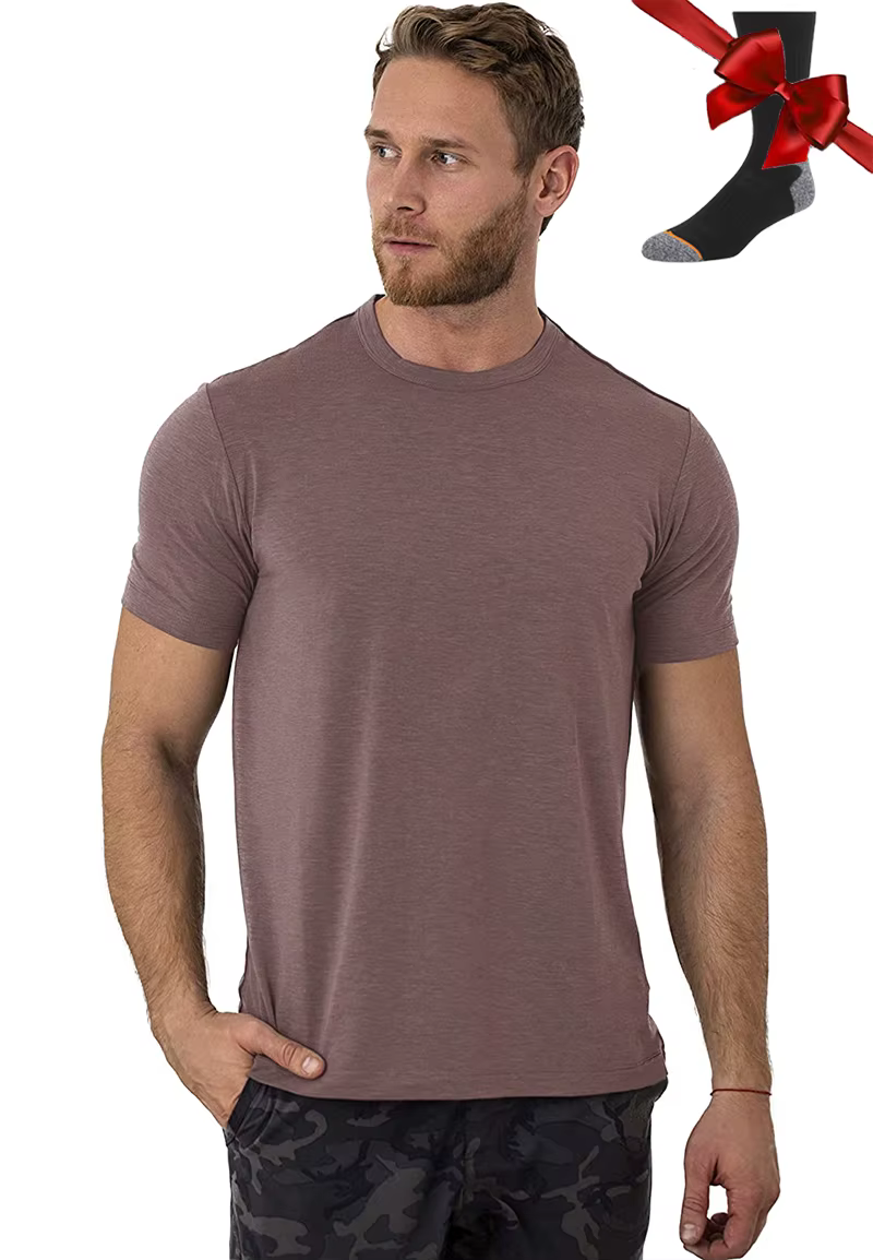 T-shirt 100% laine mérinos pour hommes