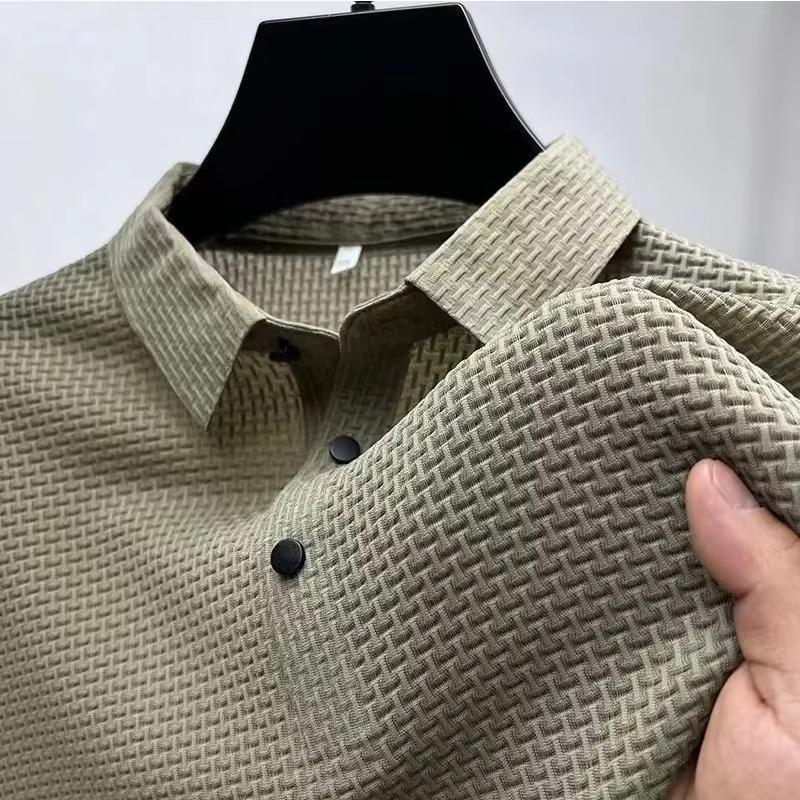 Polo décontracté à manches courtes pour hommes