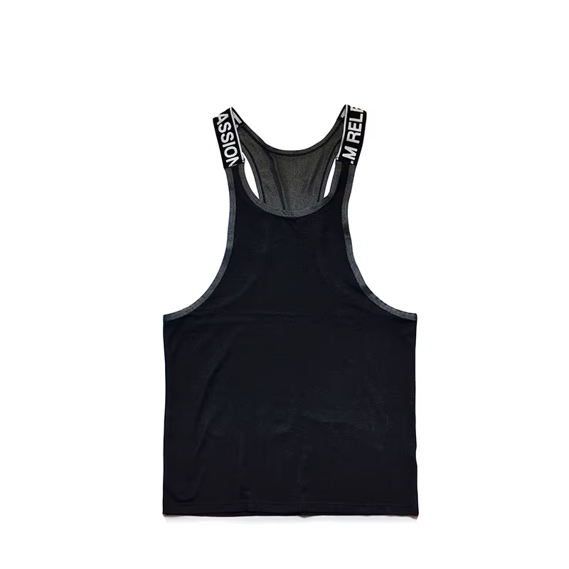 Chemise de fitness à bretelles pour hommes, haut de gym, chemise de musculation à la maison, vêtements décontractés