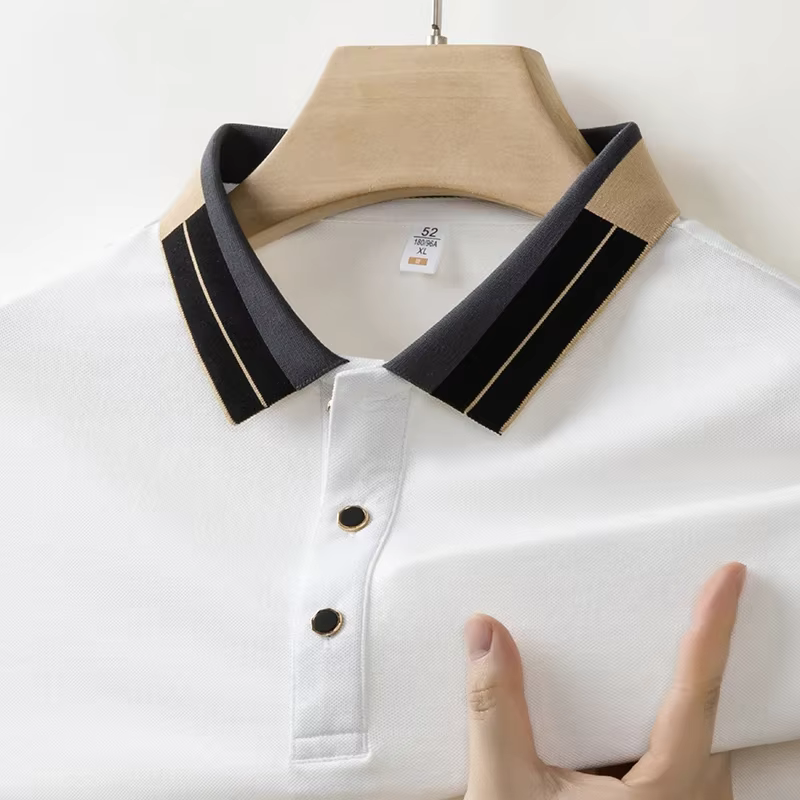 Polo à col pour hommes