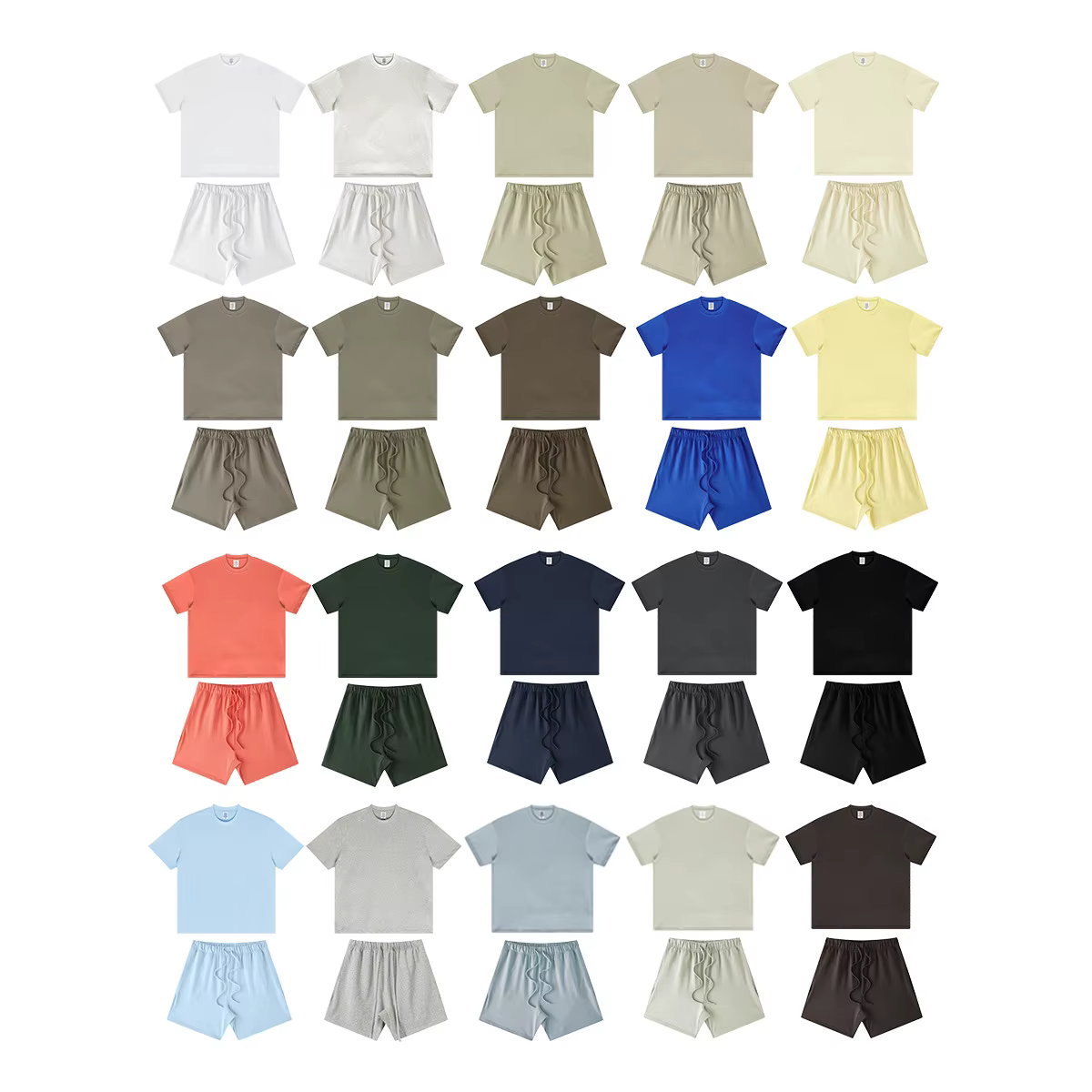 T-shirt ample à manches courtes délavé pour hommes