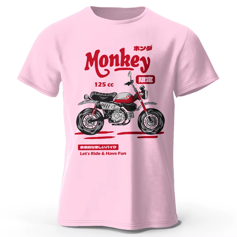 T-Shirt de croquis de moto Vintage 100% coton