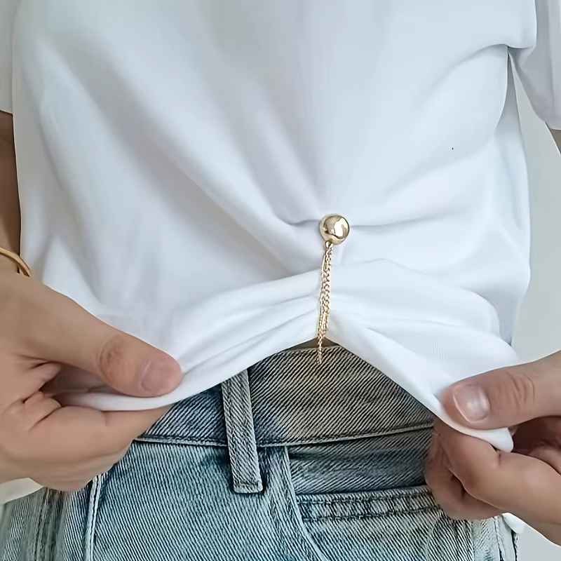6 Conseils pour raccourcir les t-shirts : boutons magnétiques de réglage de vêtements