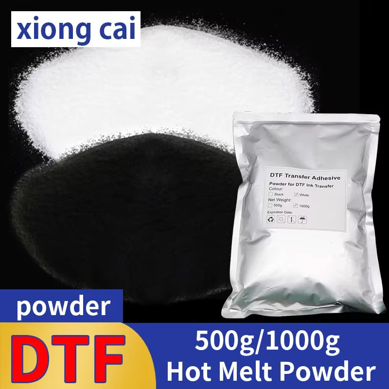 Poudre de Transfert DTF Thermofusible Noir ou Blanc