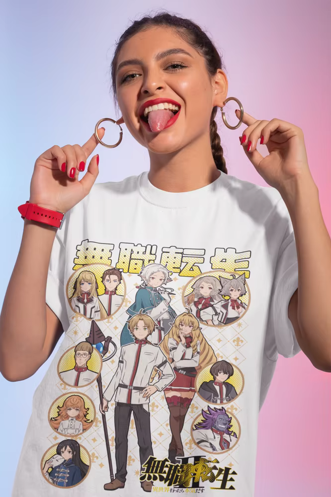 Mushoku Tensei T-Shirt Migurida réincarnation sans emploi Anime cadeau chemise toutes tailles