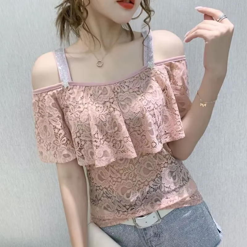 T-shirt à paillettes pour femmes