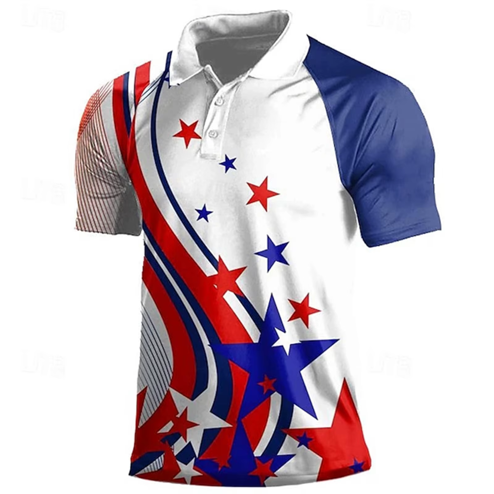 T-shirt imprimé drapeau américain pour hommes