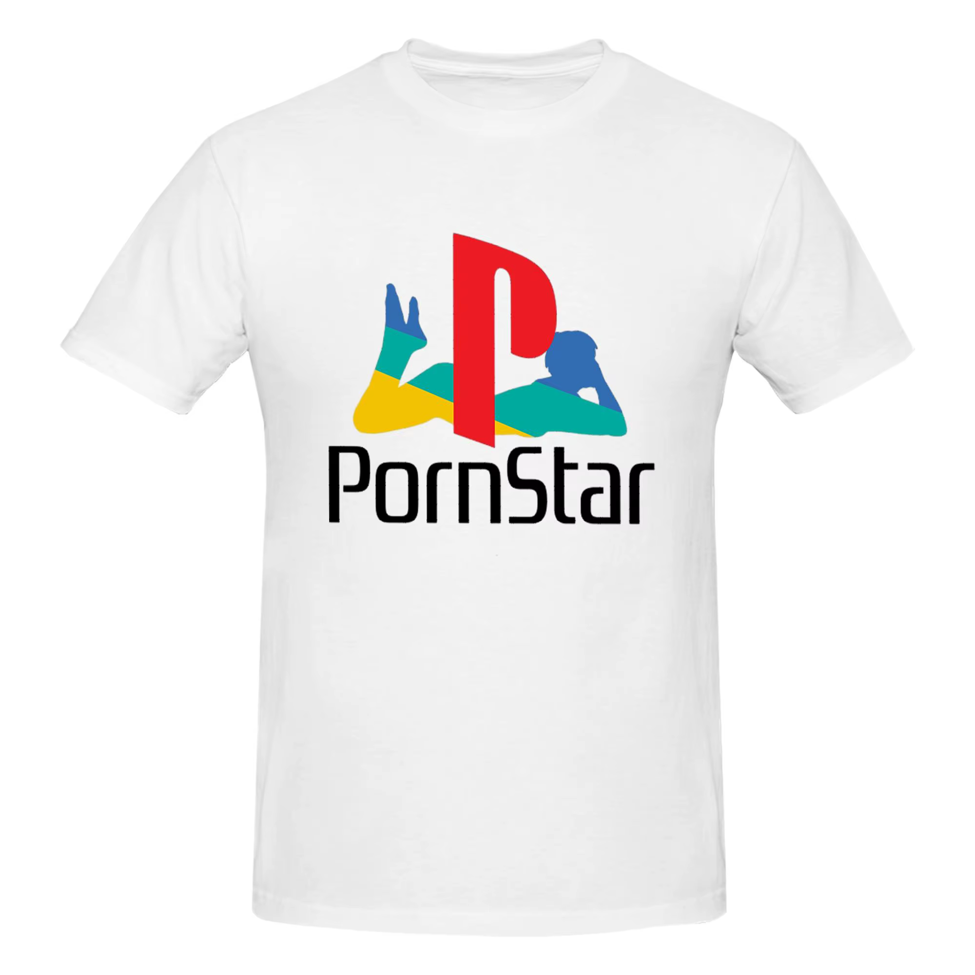 T-shirt blanc Ps Pron Star 100% coton pour hommes