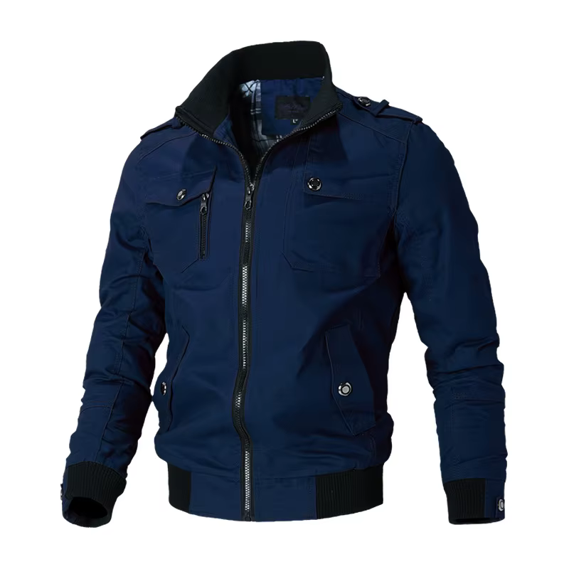Blouson aviateur militaire mince pour hommes