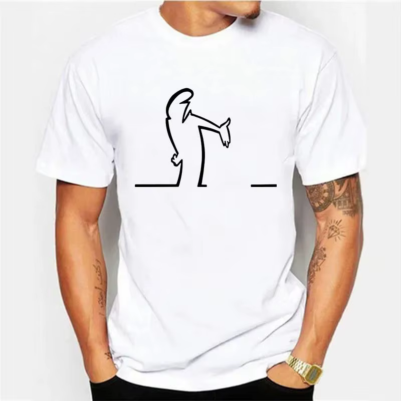 T-shirts d'été pour hommes Balum La Linea t-shirt graphique drôle coton confortable Premium Camisetas