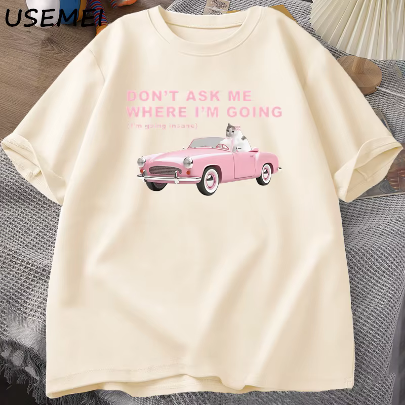 Je vais l'intérieur drôle chat Meme imprimé t-shirts pour hommes femmes stupide laid T-shirt non accru santé mentale