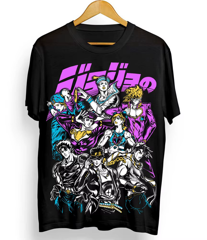 Jojo's Bizarre Adventure T-shirt Anime Manga Design graphique chemise