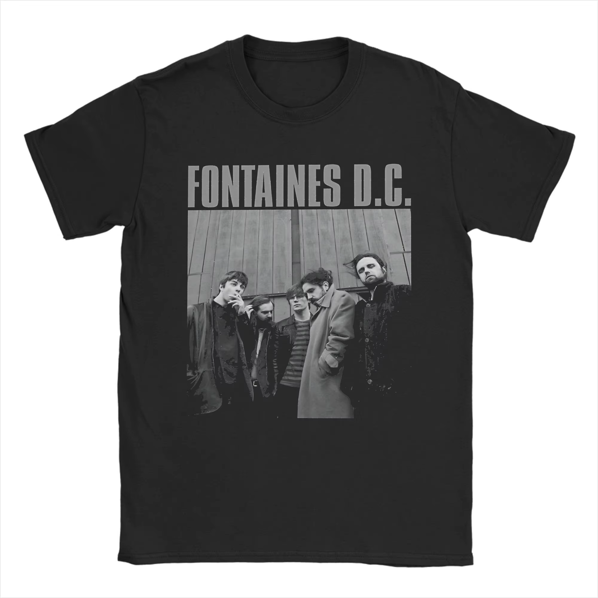 Hommes femmes FONTAINES DC TOUR 2025 Punk bande T-Shirt pur coton impression graphique