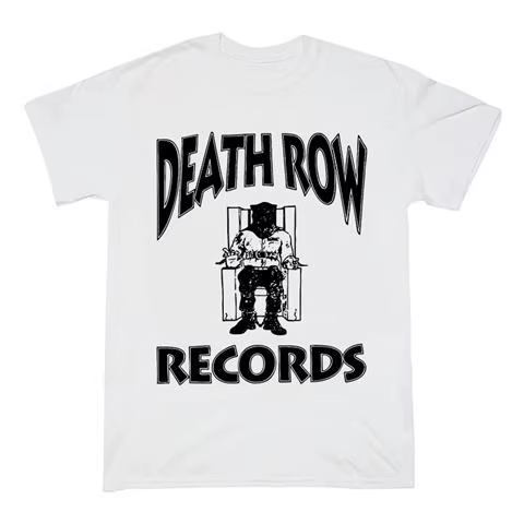 Death Row Records – T-shirt graphique Hip Hop Vintage pour hommes et femmes