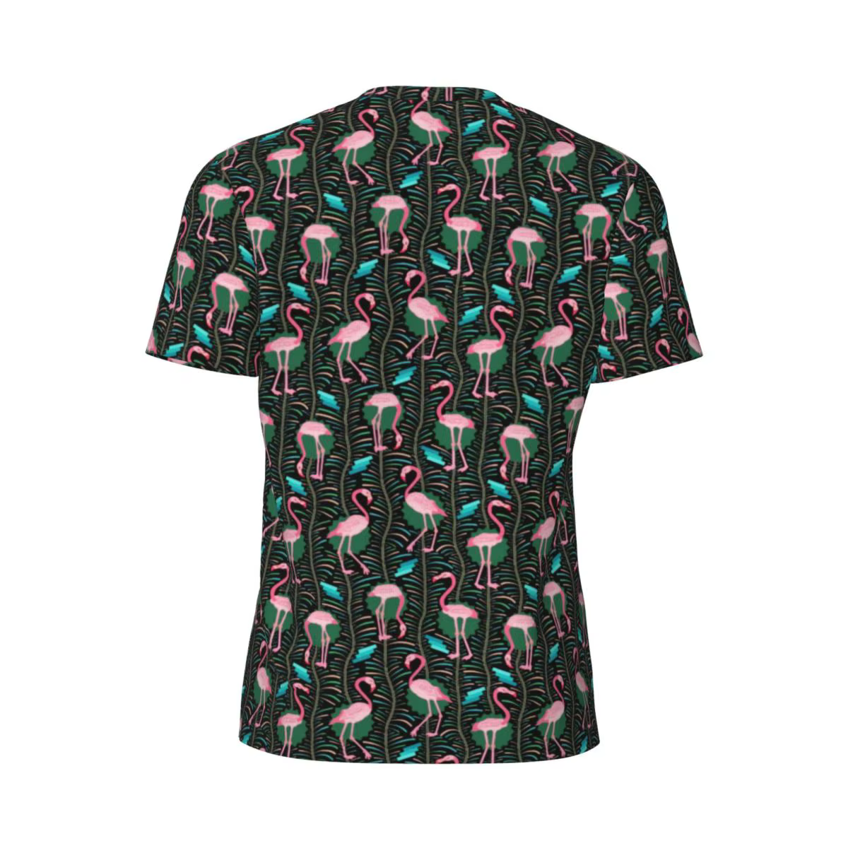 T-Shirt imprimé oiseaux mignons rose flamant Art mode T-Shirts de sport à manches courtes