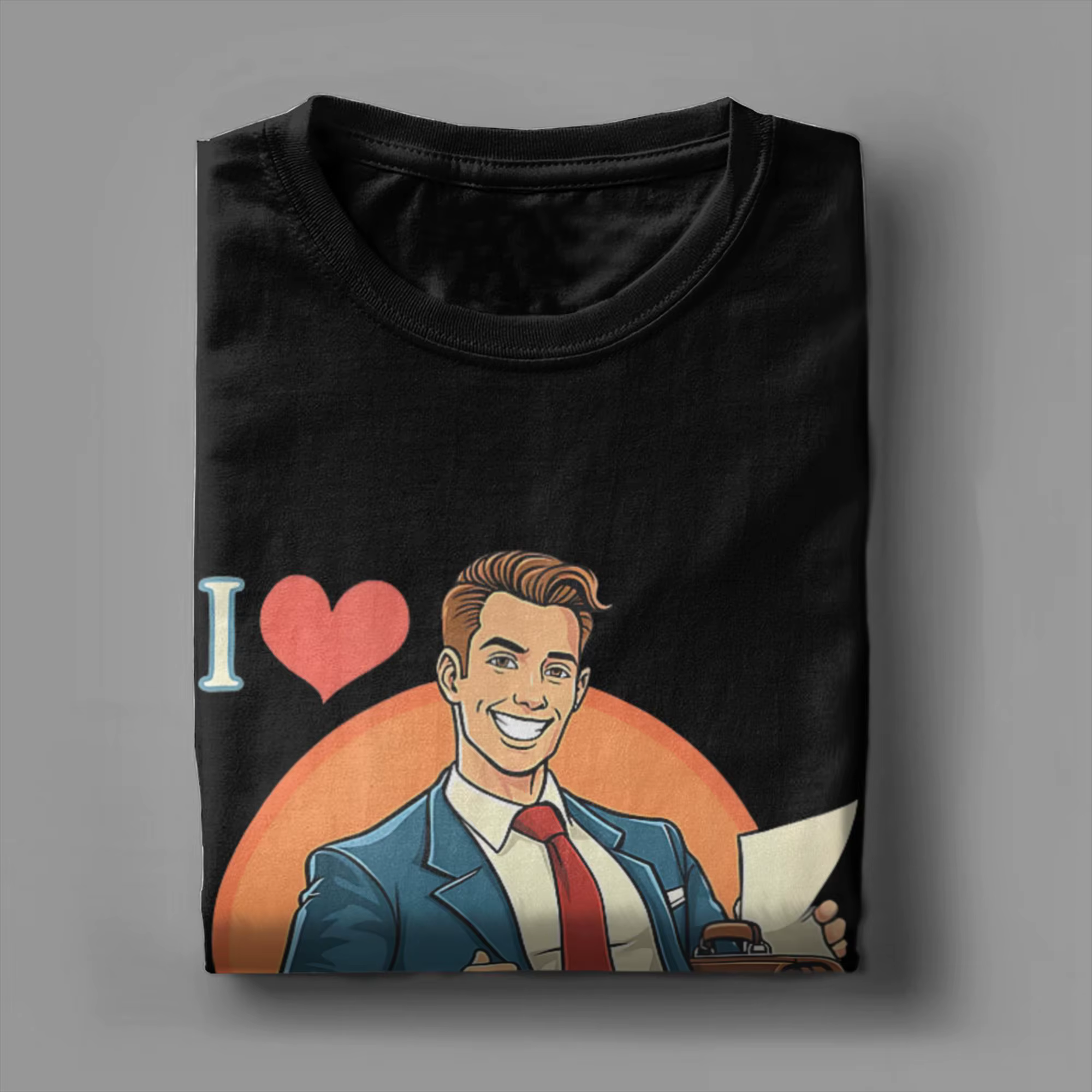 T-shirt d'été pour homme en coton 100% col rond