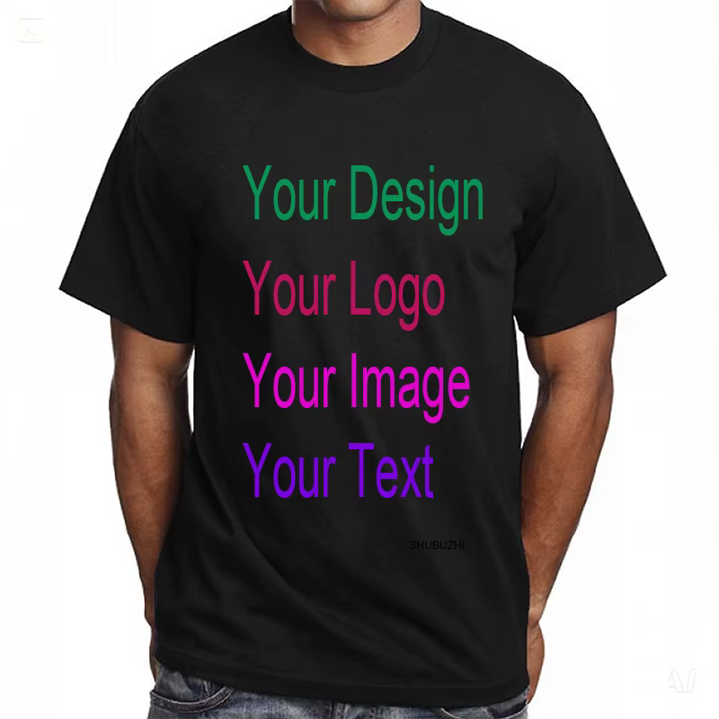 Texte personnalisé Tsihrt t-shirts sur mesure ajouter votre propre Message T-shirt pour hommes