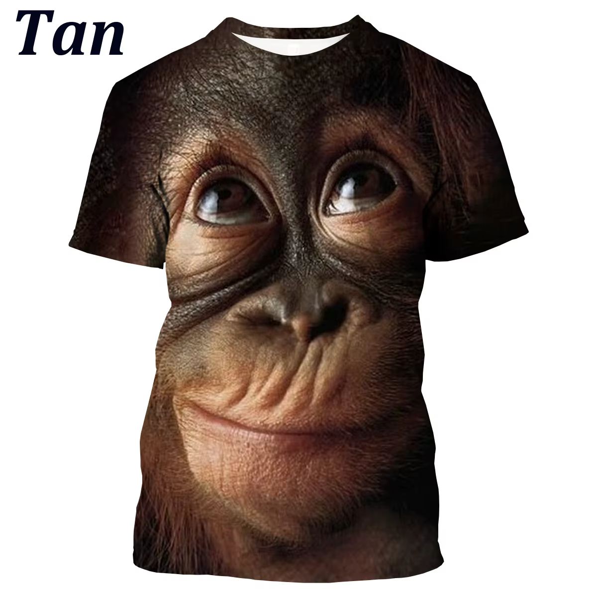Nouvelle mode parodie gorille Fun singe 3D imprimé T-shirt hommes et femmes été décontracté à manches courtes Animal petit haut