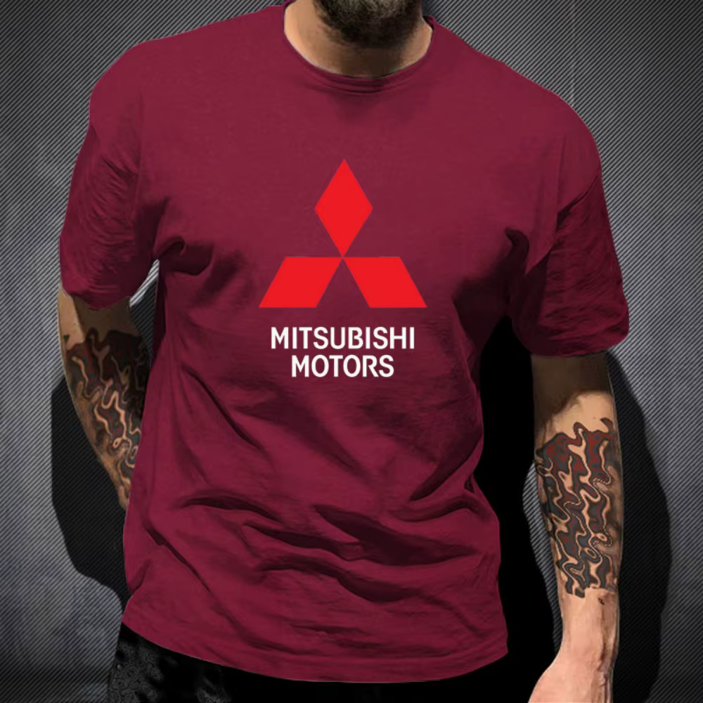 T-shirt imprimé avec le logo Mitsubishi Motors