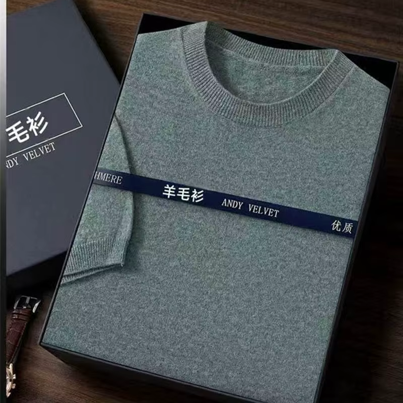 T-shirt en laine de cachemire mérinos super fine pour hommes