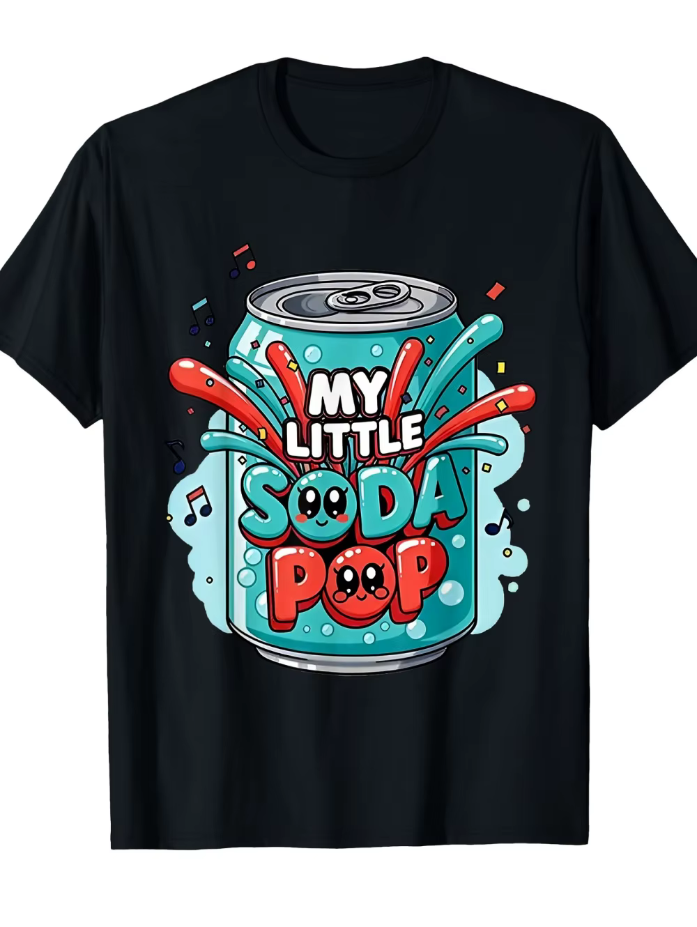 T-shirt My Little Soda Pop pour enfants, T-shirt K-Pop, musique coréenne, anime, rap, hip-hop, vêtements pour filles, cadeau, t-shirt mignon avec message, haut pour enfants