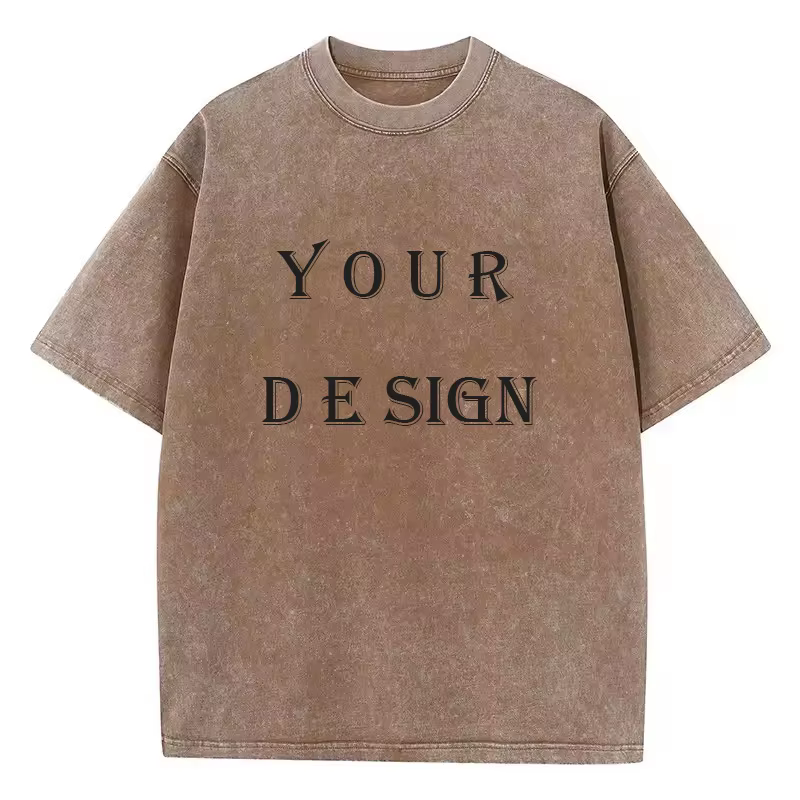 T-shirt unisexe en coton lavé