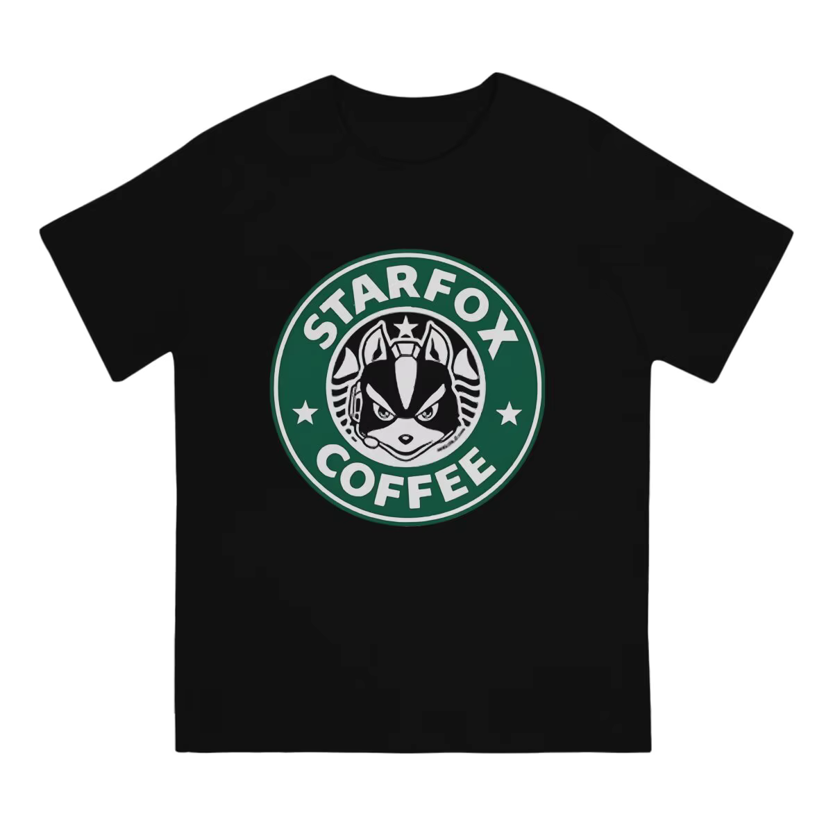 Star Fox-T-shirt à col rond pour hommes