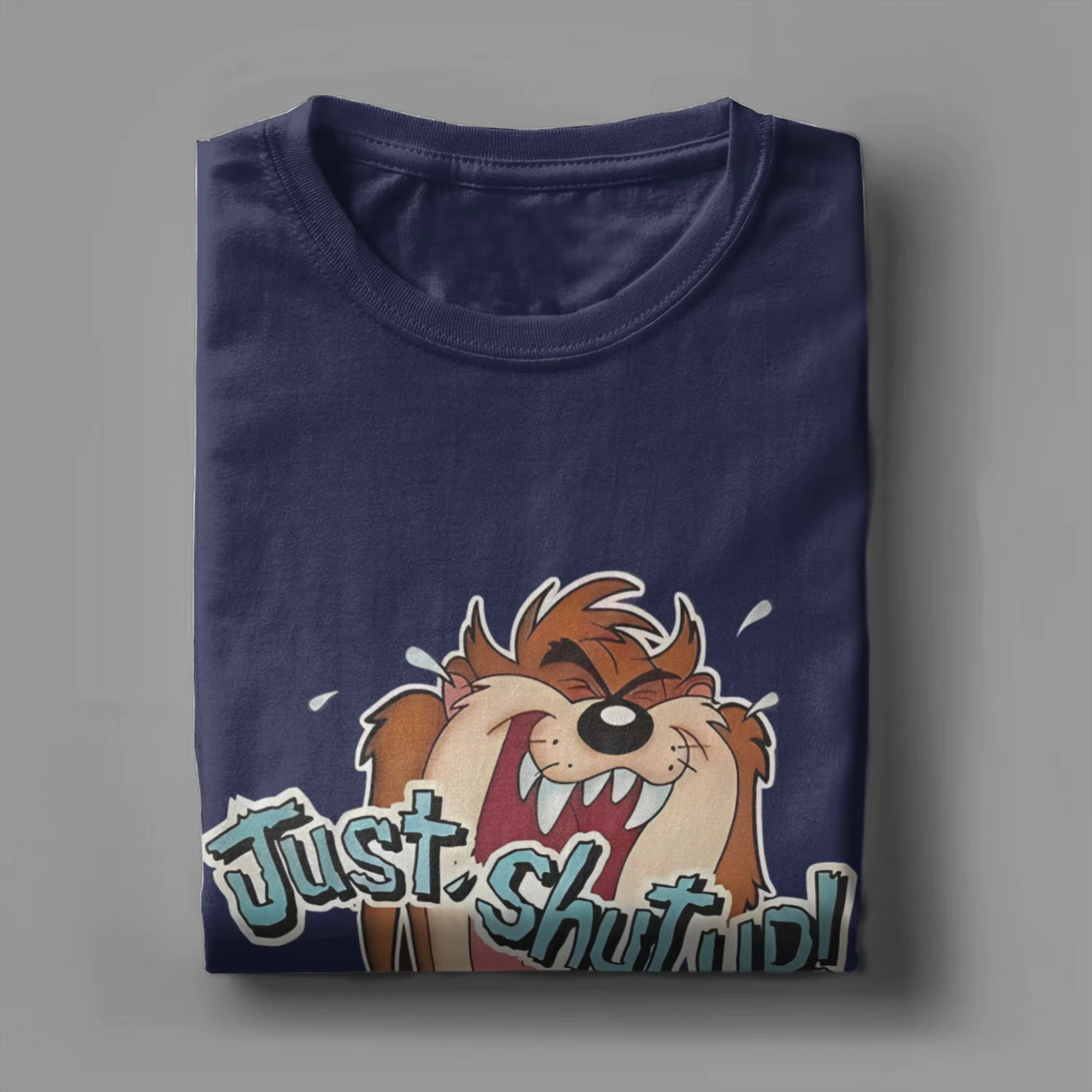 T-shirt en coton fantaisie Spaces Jams Just Shout up Tazs pour hommes et femmes
