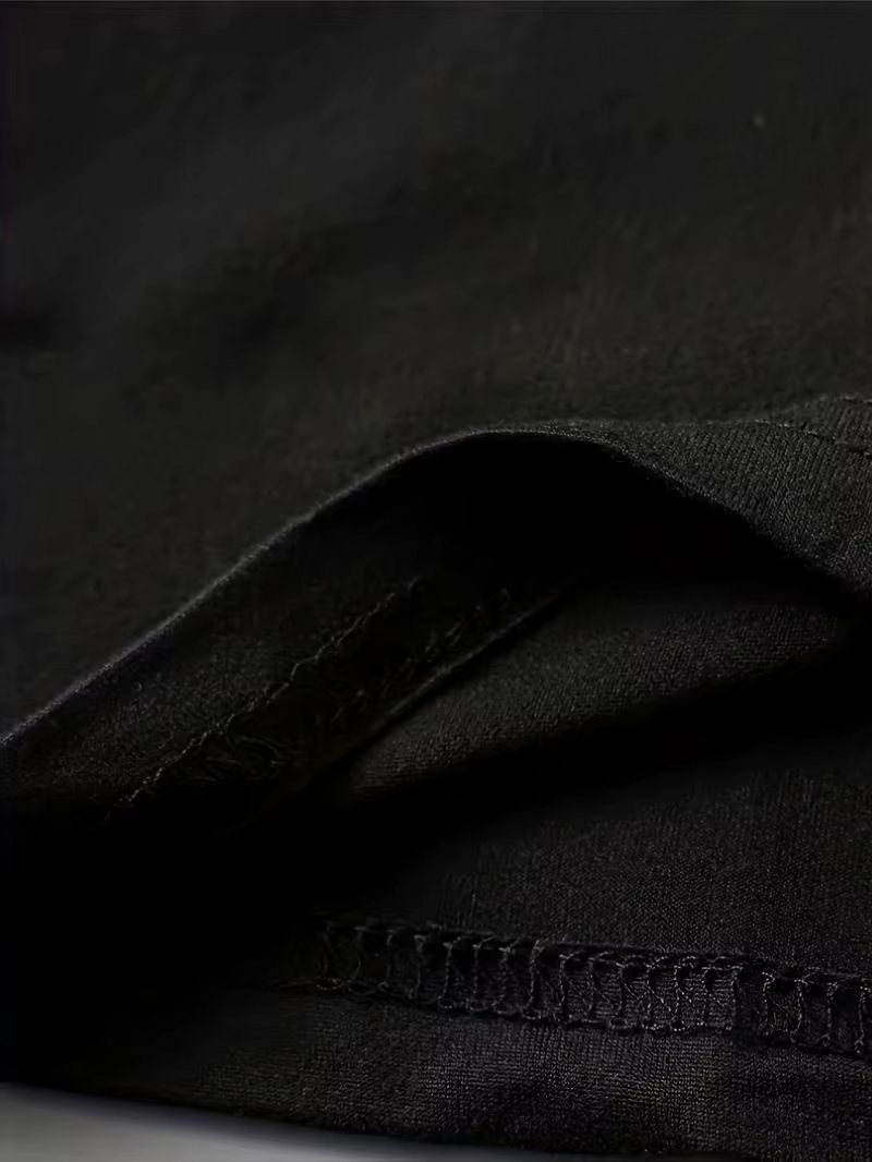 T-shirt décontracté à manches chauve-souris et col rond