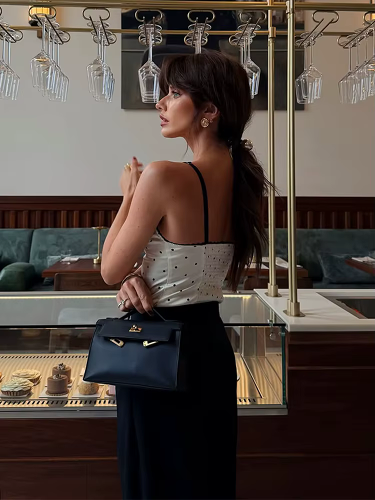 Hauts sexy à pois pour femmes