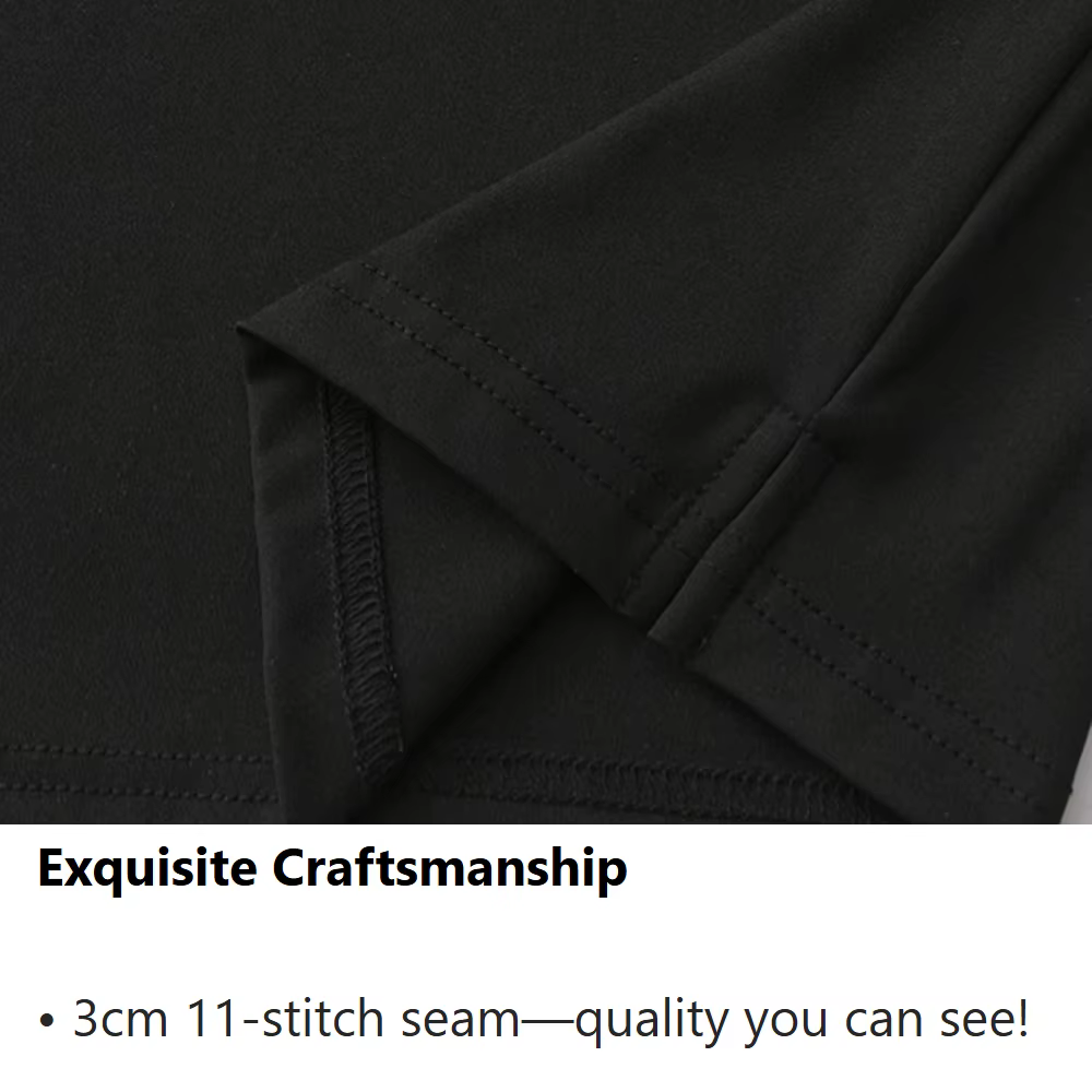 Polo de golf pour hommes pour le printemps et l'automne - Haut à manches longues extensible et à séchage rapide