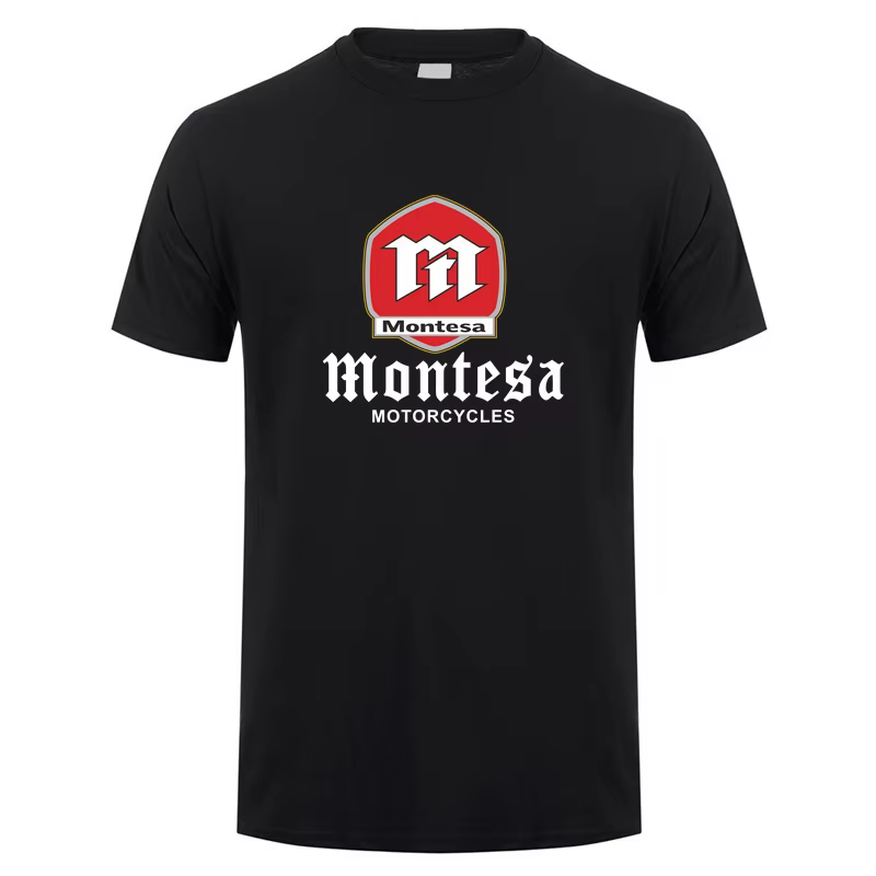 Montesa moto t-shirt été hommes drôle coton à manches courtes