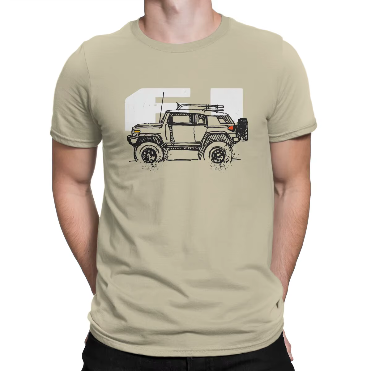T-shirt en coton à manches courtes pour hommes