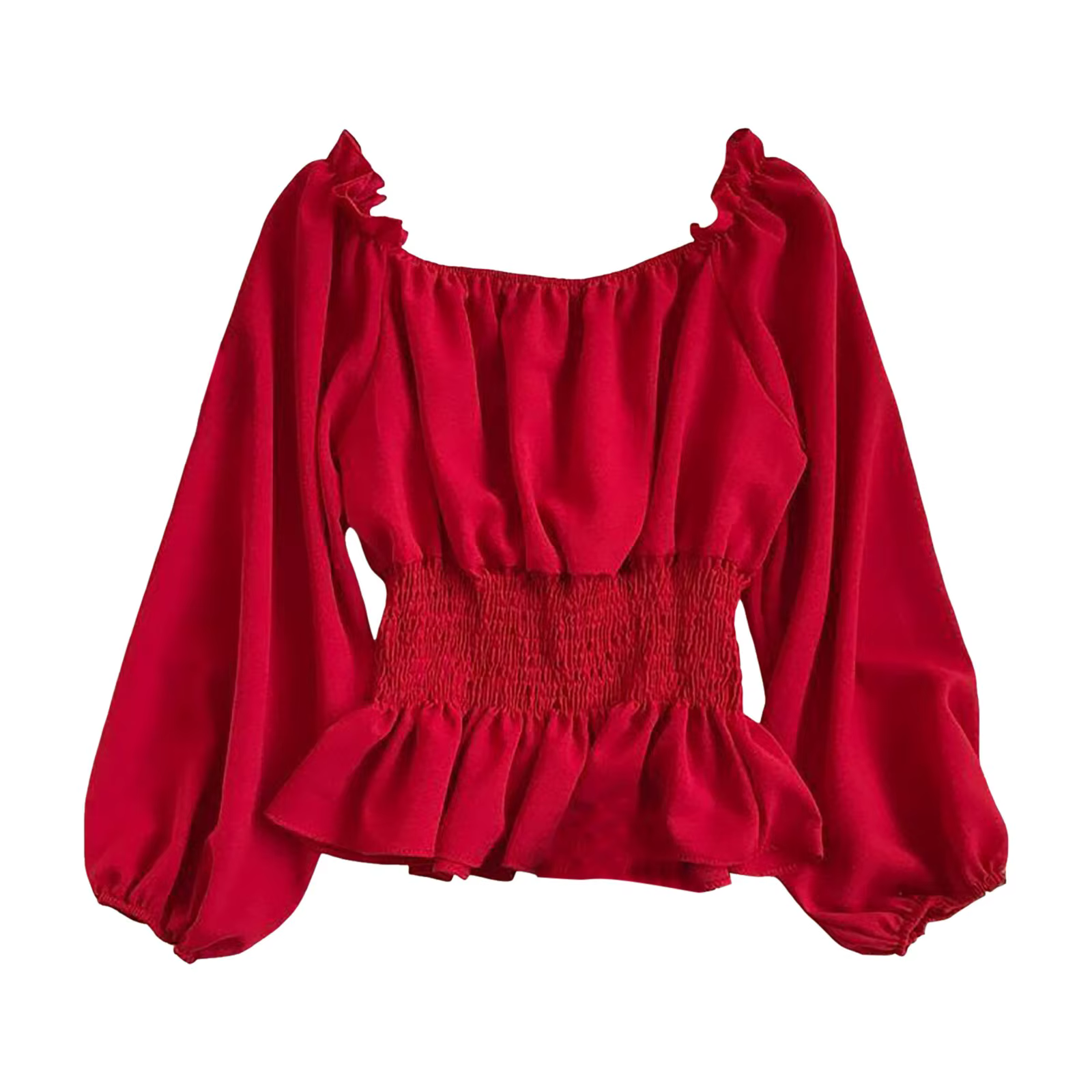 Haut élégant à manches longues pour femmes, chemise médiévale, manches cloche, épaules dénudées, chemise gothique, col tortue, Pack ру onderdelen