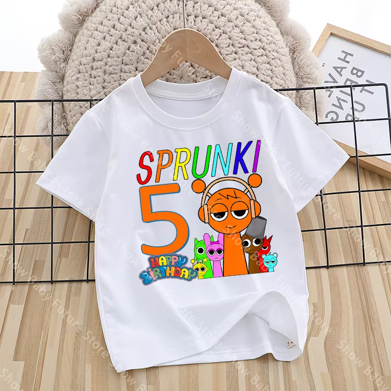 T-shirt imprimé pour fête d'anniversaire