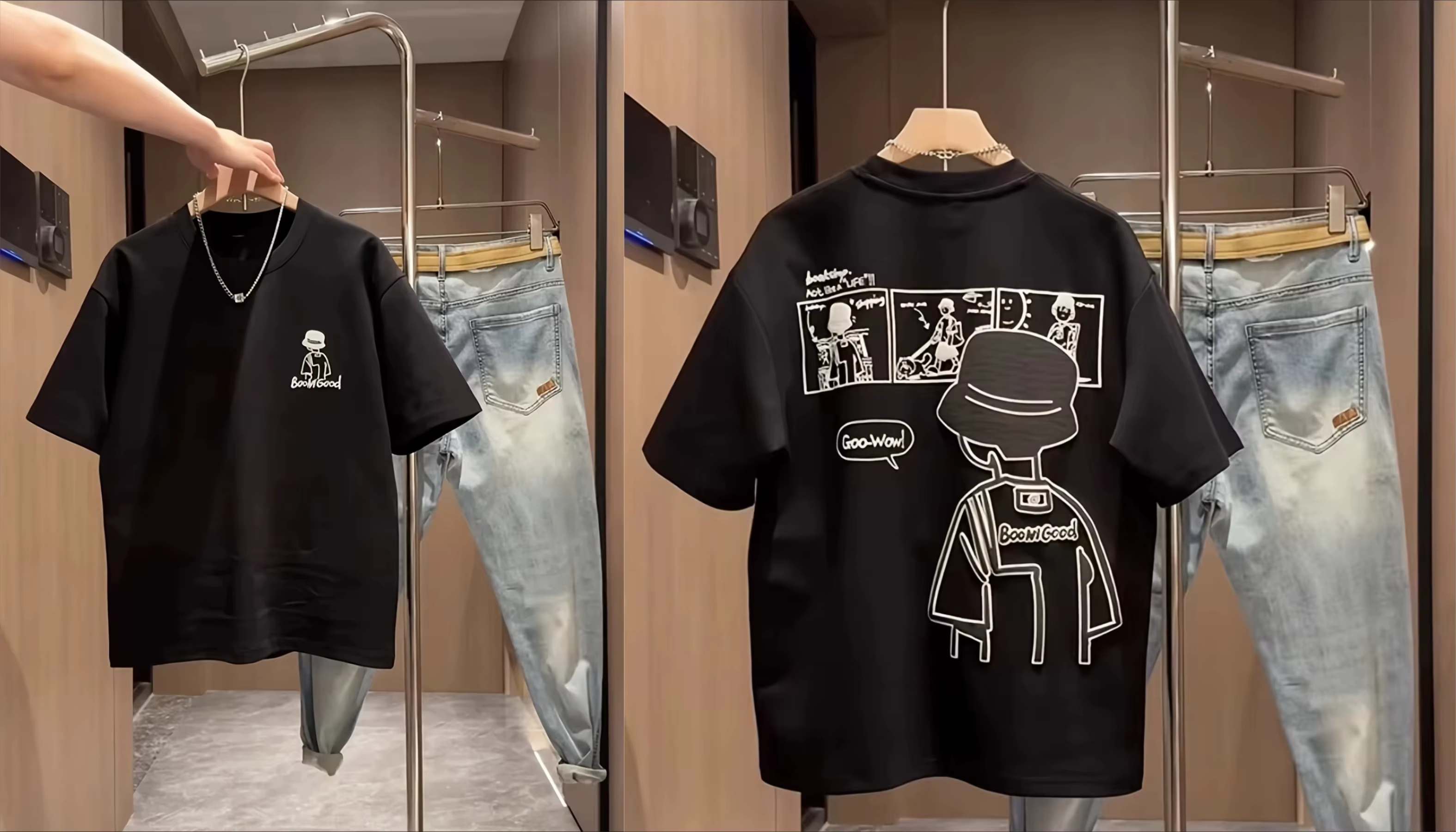 T-shirt pour homme à motifs élégants